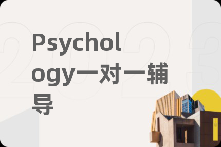 Psychology一对一辅导