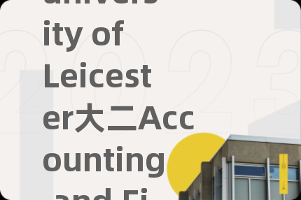 university of Leicester大二Accounting and Finance