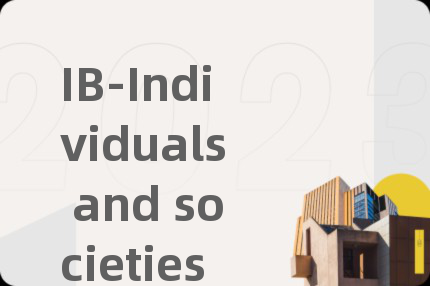 IB-Individuals and societies