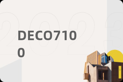 DECO7100