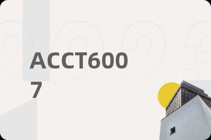 ACCT6007