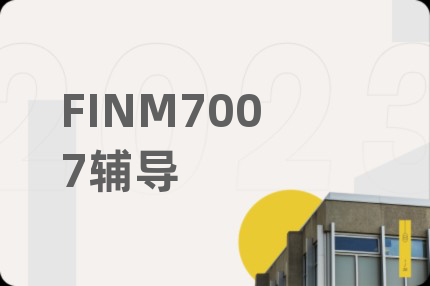 FINM7007辅导