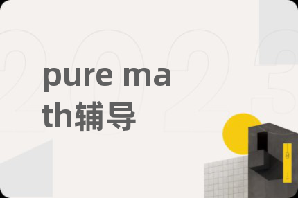 pure math辅导