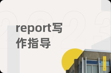 report写作指导