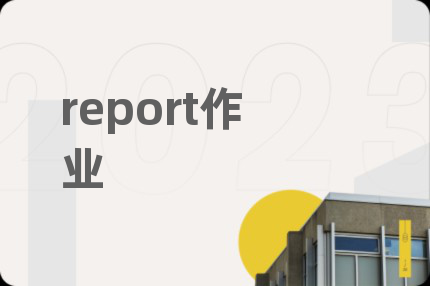 report作业