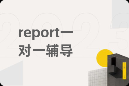 report一对一辅导