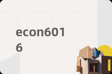 econ6016