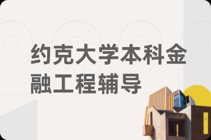 约克大学本科金融工程辅导