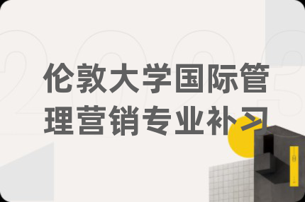 伦敦大学国际管理营销专业补习
