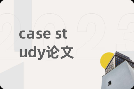 case study论文