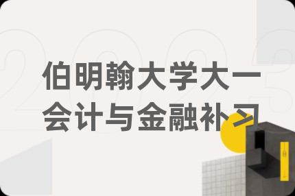 伯明翰大学大一会计与金融补习