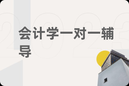 会计学一对一辅导