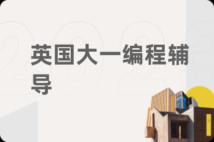 英国大一编程辅导