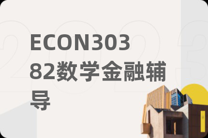 ECON30382数学金融辅导