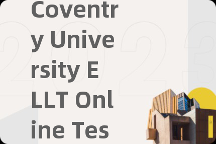 Coventry University ELLT Online Test