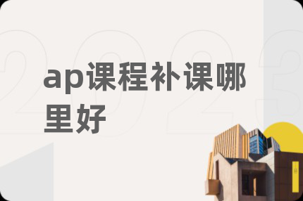 ap课程补课哪里好