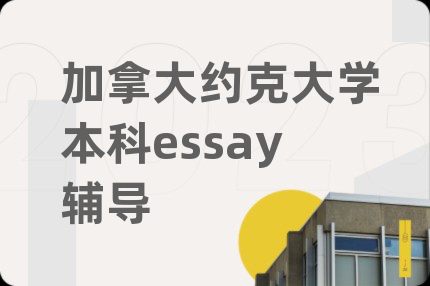 加拿大约克大学本科essay辅导