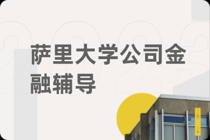 萨里大学公司金融辅导