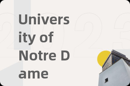 University of Notre Dame