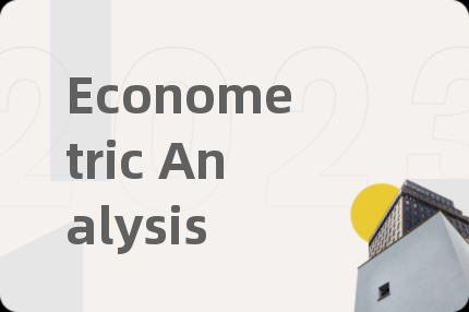 Econometric Analysis