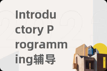 Introductory Programming辅导