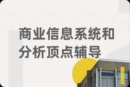 商业信息系统和分析顶点辅导