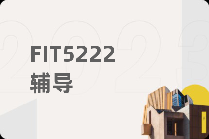 FIT5222辅导