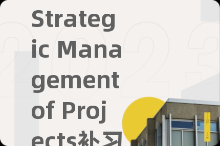 Strategic Management of Projects补习