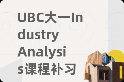 UBC大一Industry Analysis课程补习