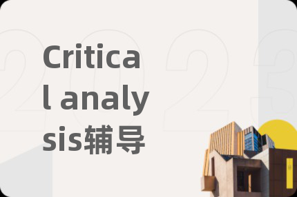 Critical analysis辅导