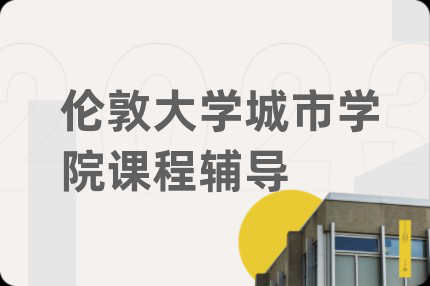 伦敦大学城市学院课程辅导
