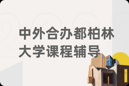 中外合办都柏林大学课程辅导