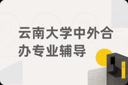 云南大学中外合办专业辅导