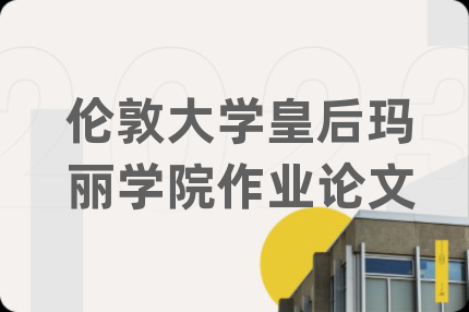 伦敦大学皇后玛丽学院作业论文