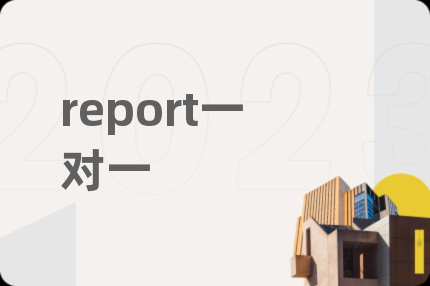 report一对一