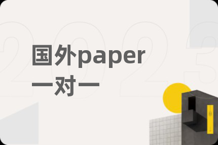 国外paper一对一