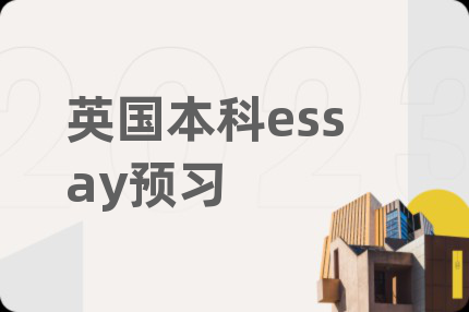 英国本科essay预习