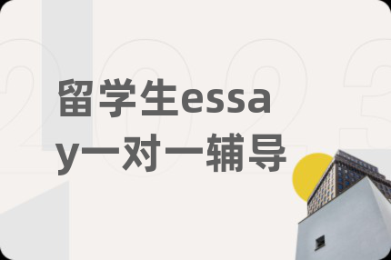 留学生essay一对一辅导