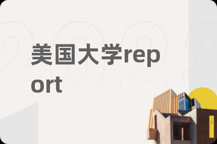 美国大学report