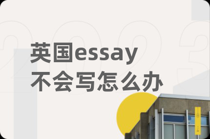 英国essay不会写怎么办