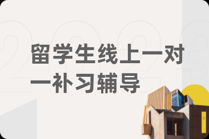 留学生线上一对一补习辅导