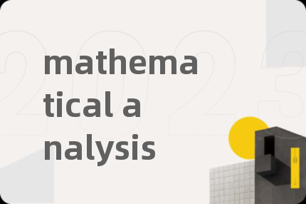 mathematical analysis