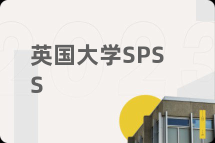 英国大学SPSS