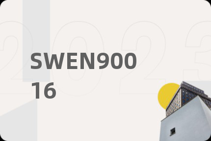 SWEN90016