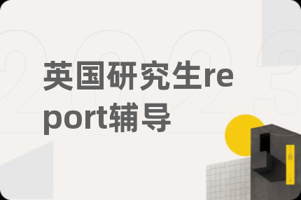 英国研究生report辅导