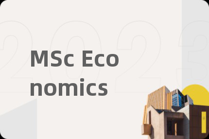 MSc Economics