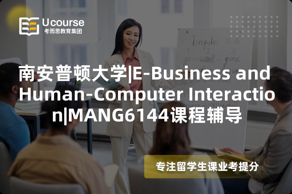 南安普顿大学|E-Business and Human-Computer Interaction|MANG6144课程辅导