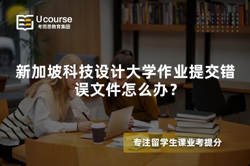 新加坡科技设计大学作业提交错误文件怎么办？