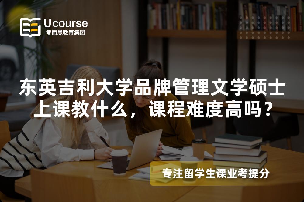 东英吉利大学品牌管理文学硕士上课教什么，课程难度高吗？