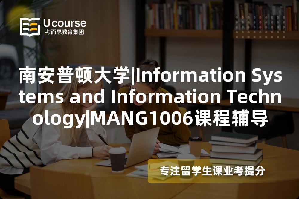 南安普顿大学|Information Systems and Information Technology|MANG1006课程辅导